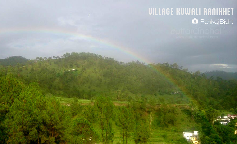 Rainbow in Uttarakhand's Hills