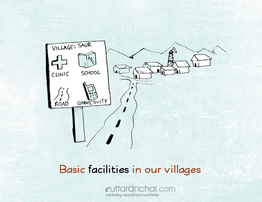 Basic needs in the villages of Uttarakhand