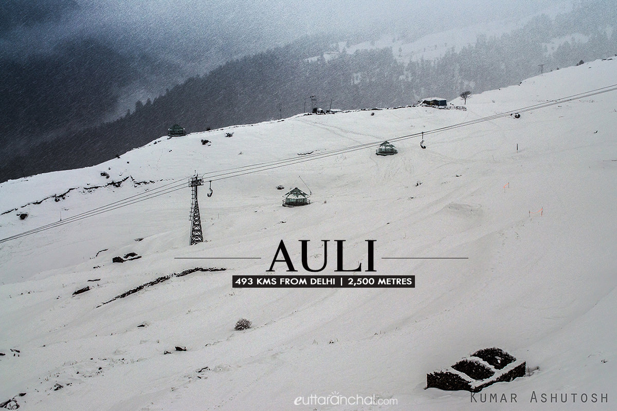 Winter tourism in Auli