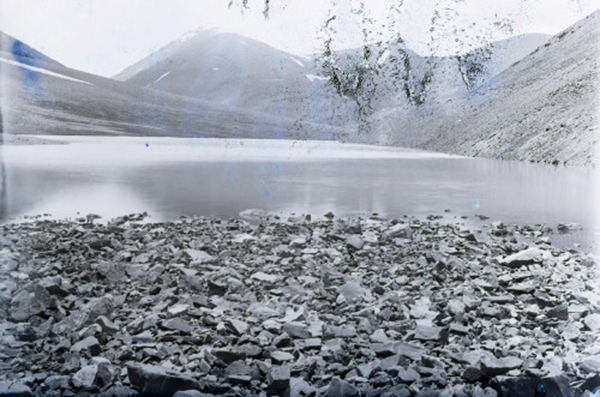 Lake as seen from SE by S near the mana Gadh in Hundes 1883 