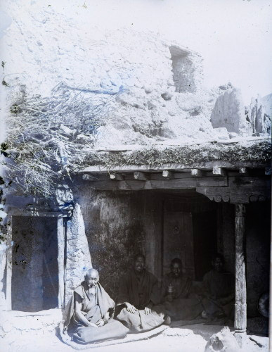 Lama in the Dankar convent Spiti 1883 